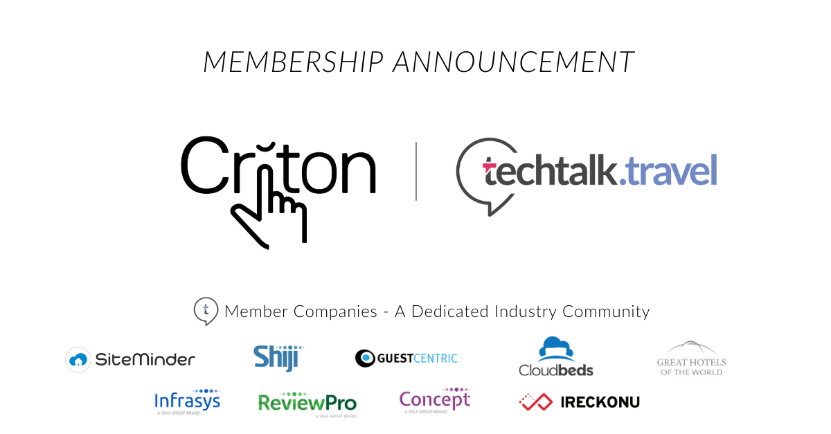 Membership Announcement l Criton joins techtalk.travel