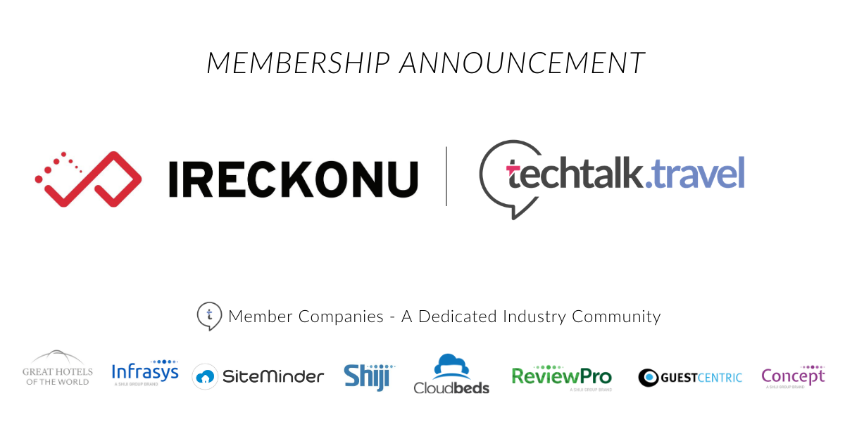 Membership Announcement l IRECKONU joins techtalk.travel